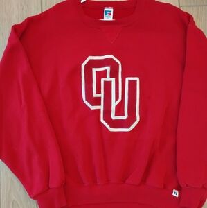 VTG 90s Russell Athletic Oklahoma Sooners NCAA Sweatshirt Men's XL
